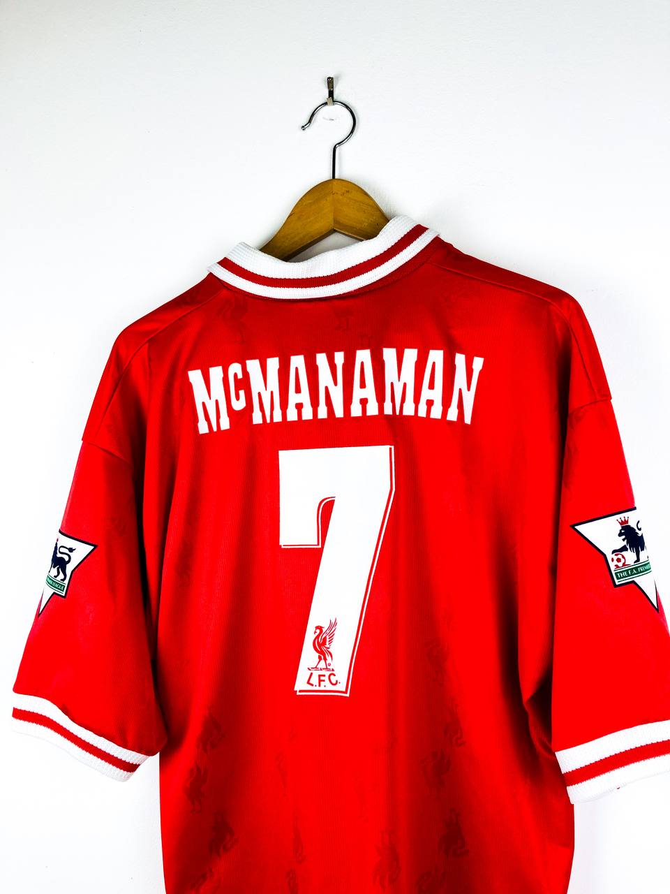 LIVERPOOL 1996/1998 HOME SHIRT #7 McMANAMAN
