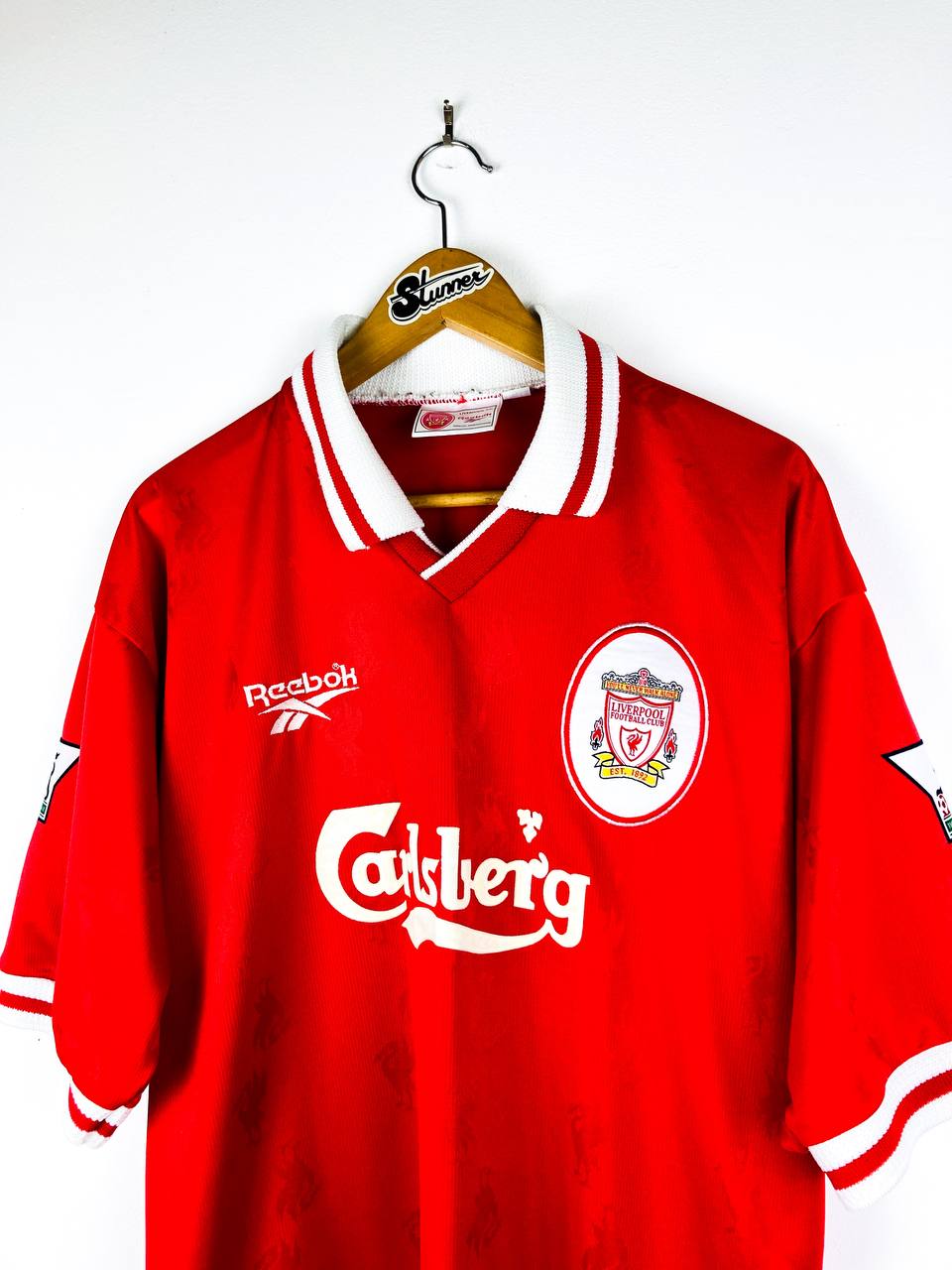 LIVERPOOL 1996/1998 HOME SHIRT #7 McMANAMAN