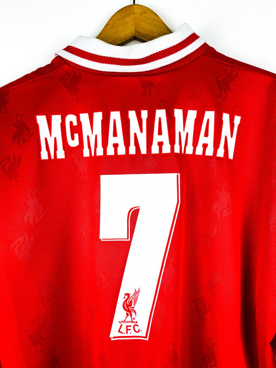 LIVERPOOL 1996/1998 HOME SHIRT #7 McMANAMAN