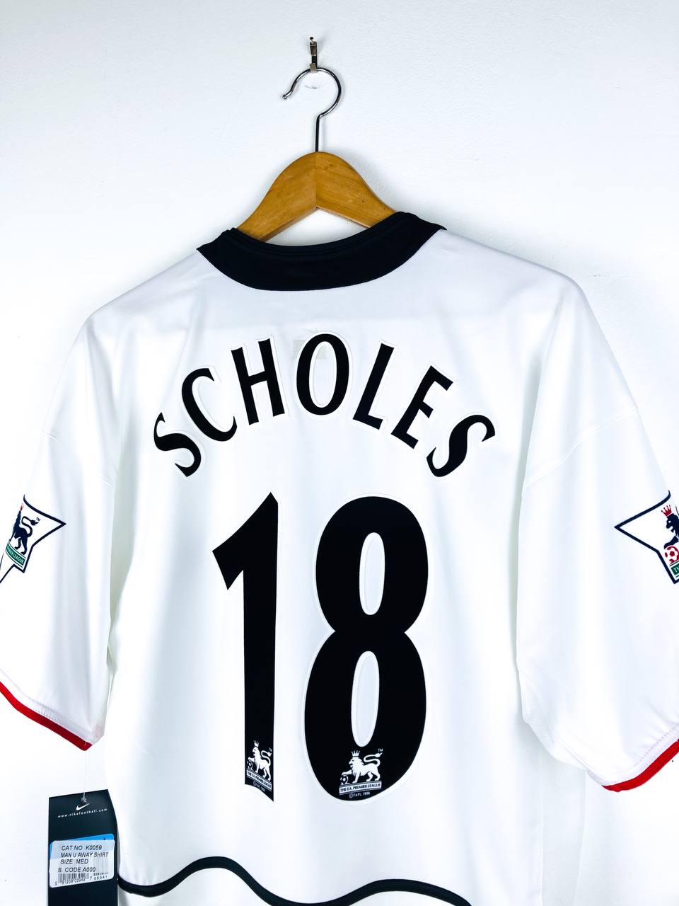 MANCHESTER UNITED 2002/2003 AWAY SHIRT #18 SCHOLES [BNWT]