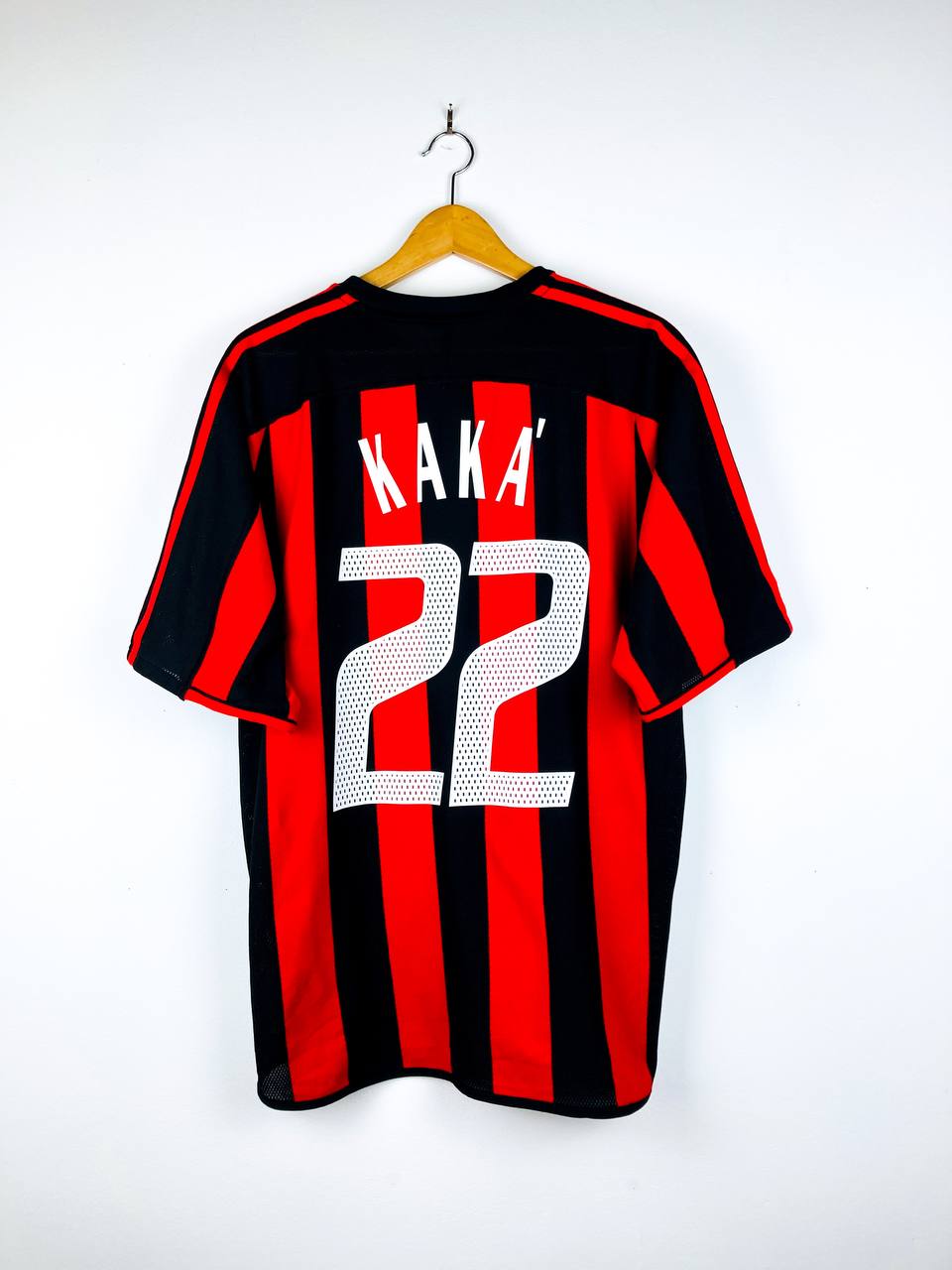 AC MILAN 2003/2004 HOME SHIRT #22 KAKA