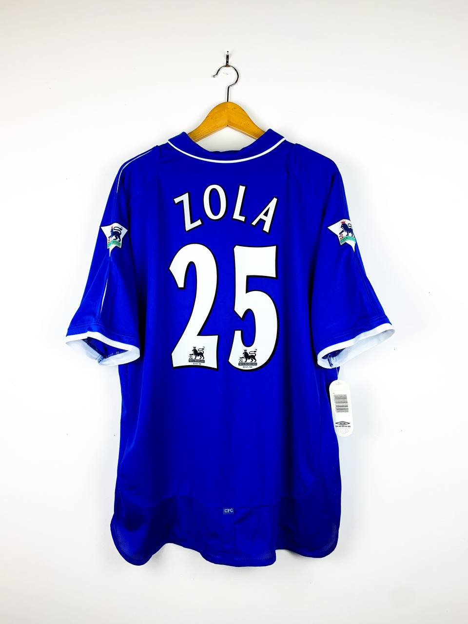 CHELSEA 2001/2003 HOME SHIRT #25 ZOLA [BNWT]