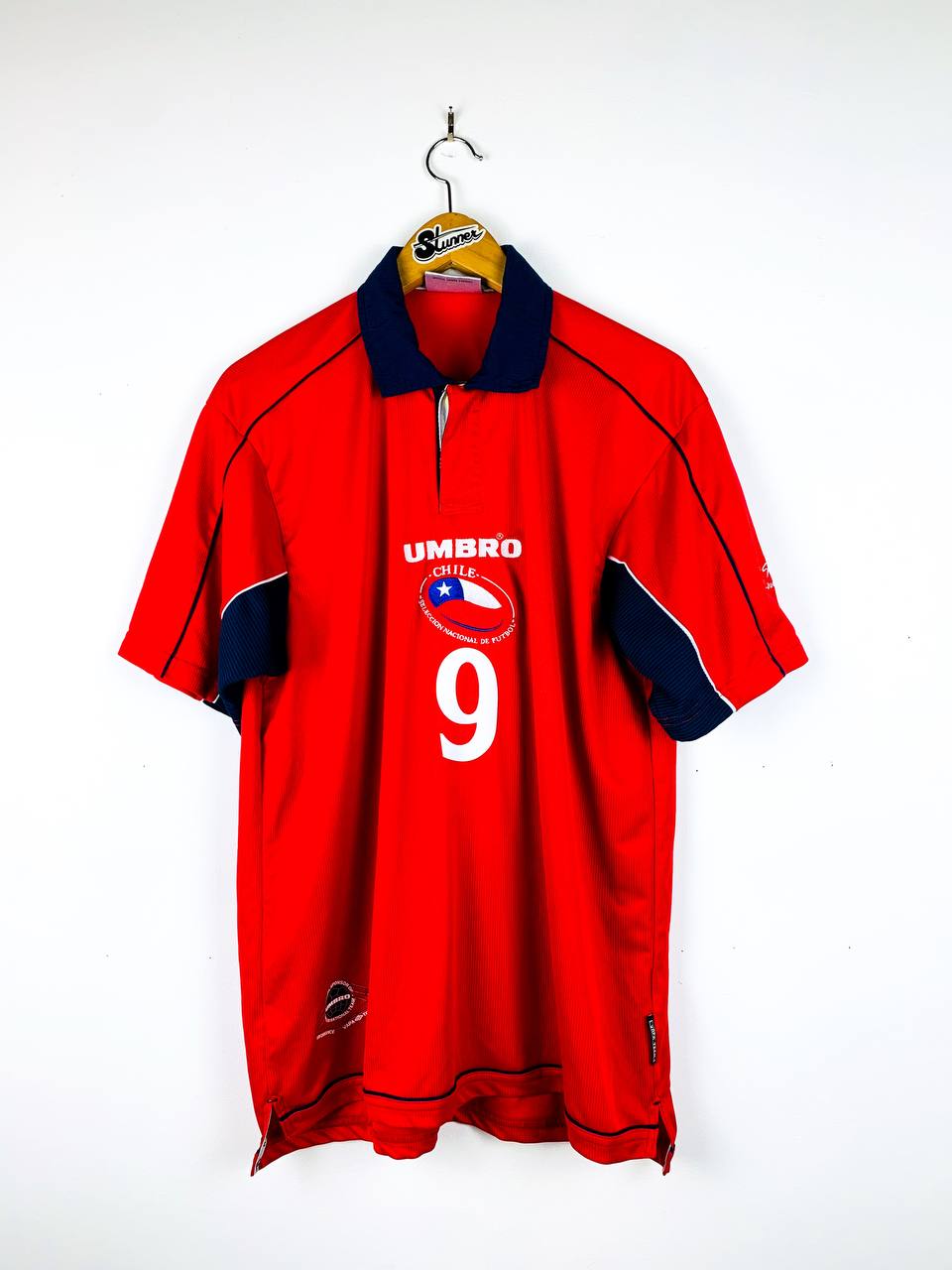 CHILE 2000/2001 HOME SHIRT #9 ZAMORANO