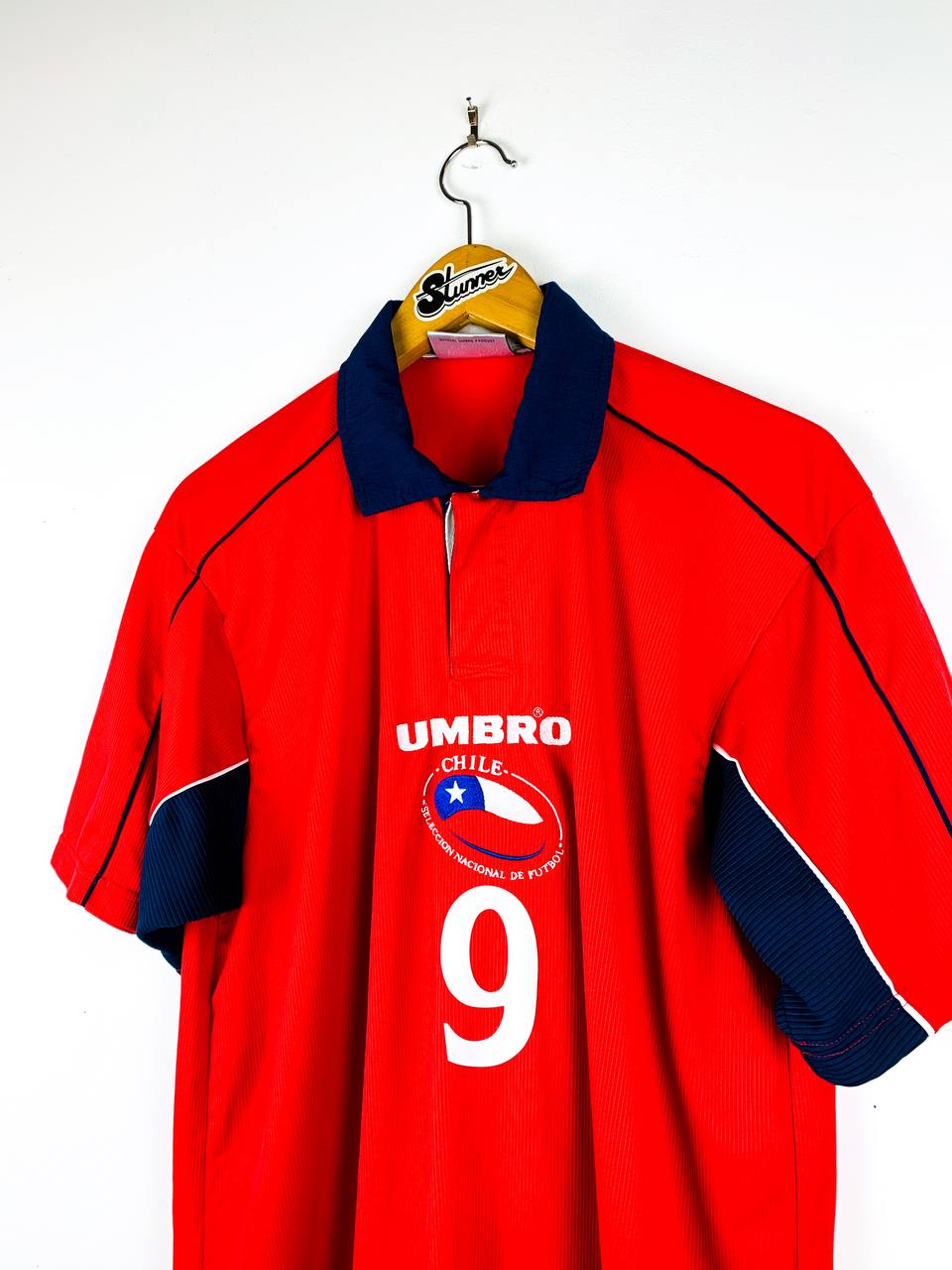 CHILE 2000/2001 HOME SHIRT #9 ZAMORANO
