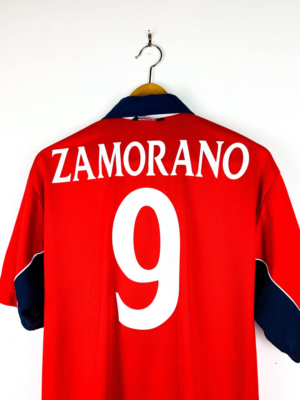 CHILE 2000/2001 HOME SHIRT #9 ZAMORANO
