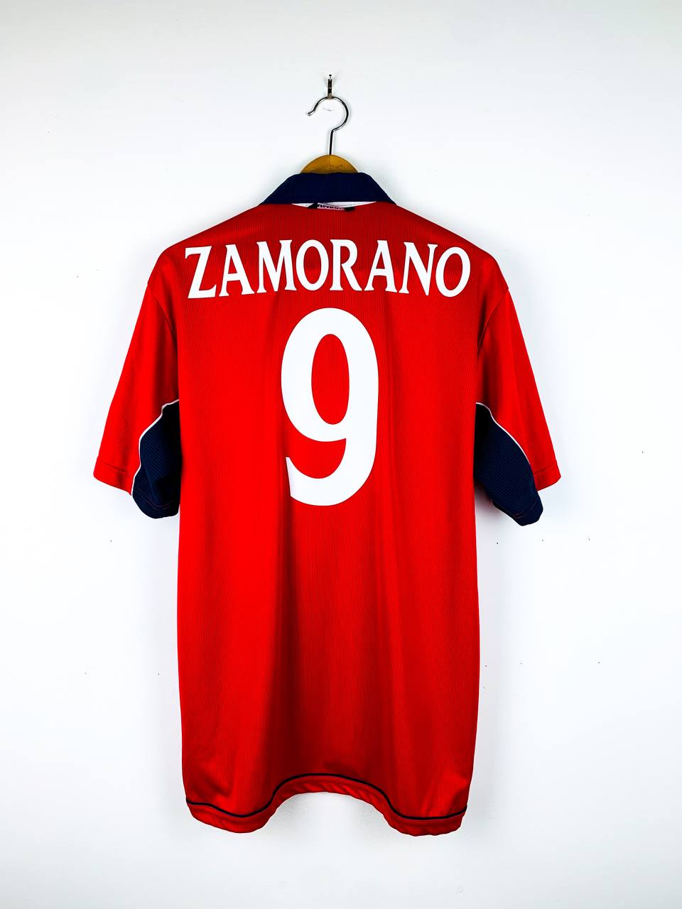 CHILE 2000/2001 HOME SHIRT #9 ZAMORANO