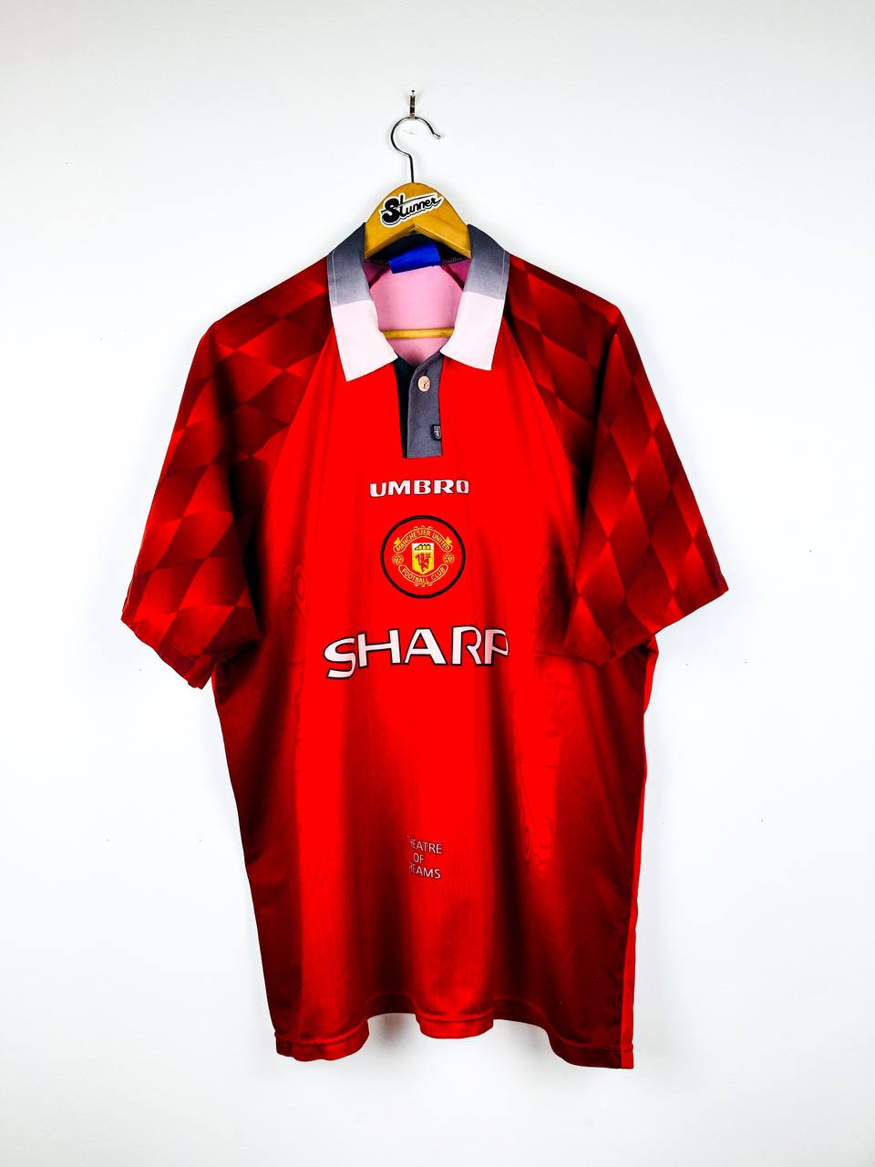 MANCHESTER UNITED 1996/1998 HOME SHIRT #10 BECKHAM [XL]