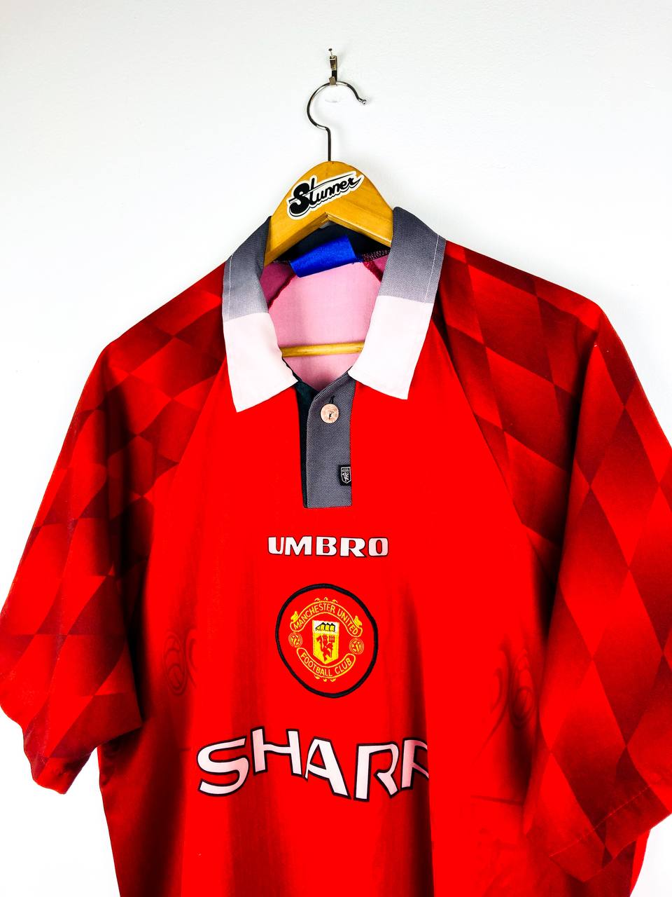MANCHESTER UNITED 1996/1998 HOME SHIRT #10 BECKHAM [XL]