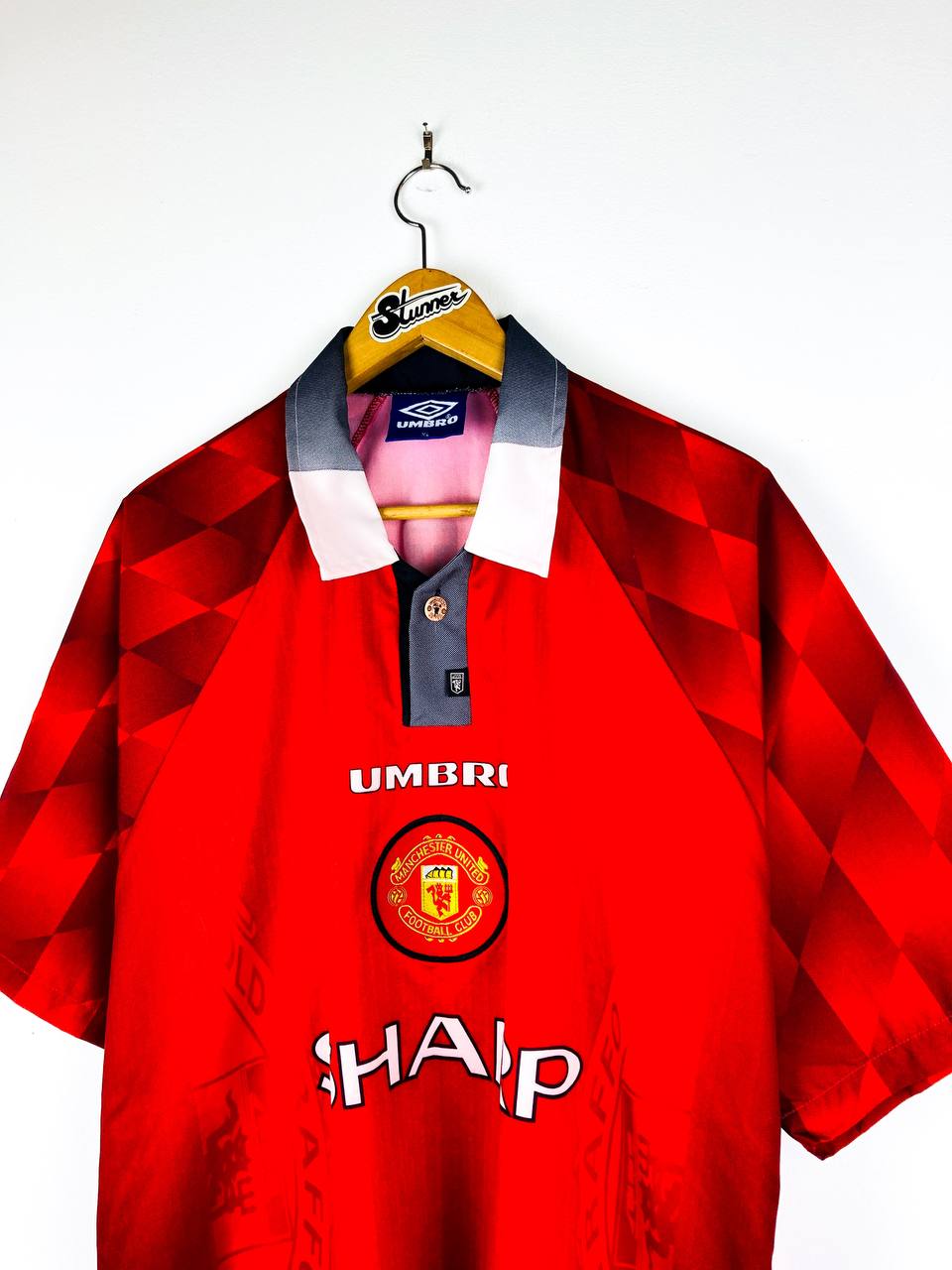 MANCHESTER UNITED 1996/1998 HOME SHIRT #7 CANTONA [XL]