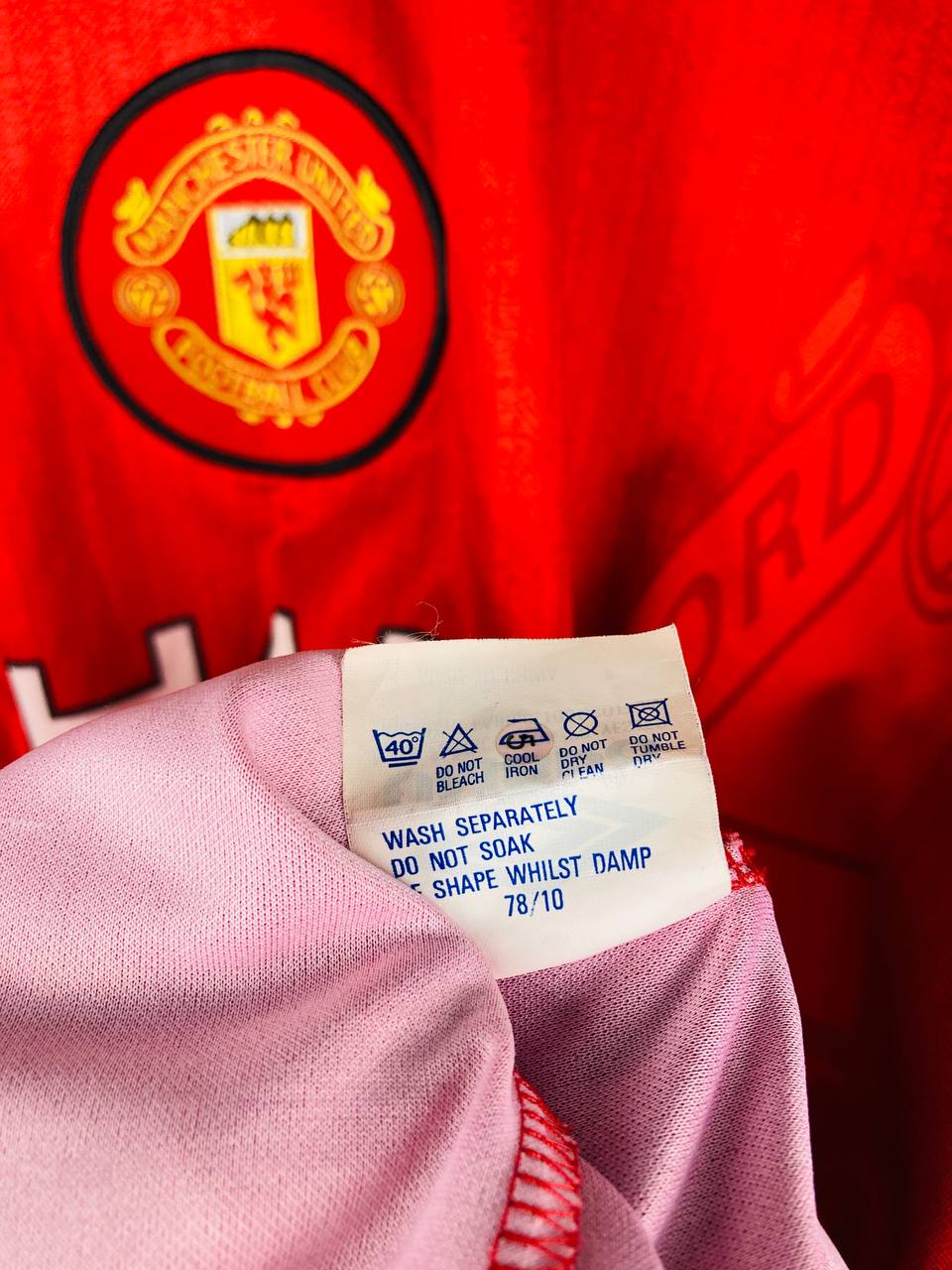 MANCHESTER UNITED 1996/1998 HOME SHIRT #7 CANTONA [XL]