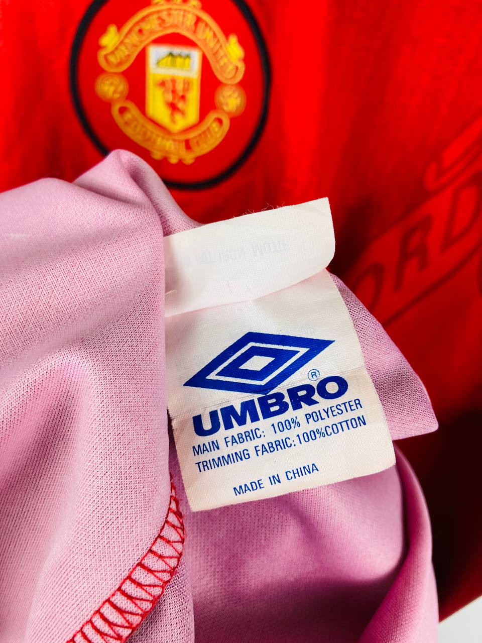 MANCHESTER UNITED 1996/1998 HOME SHIRT #7 CANTONA [XL]