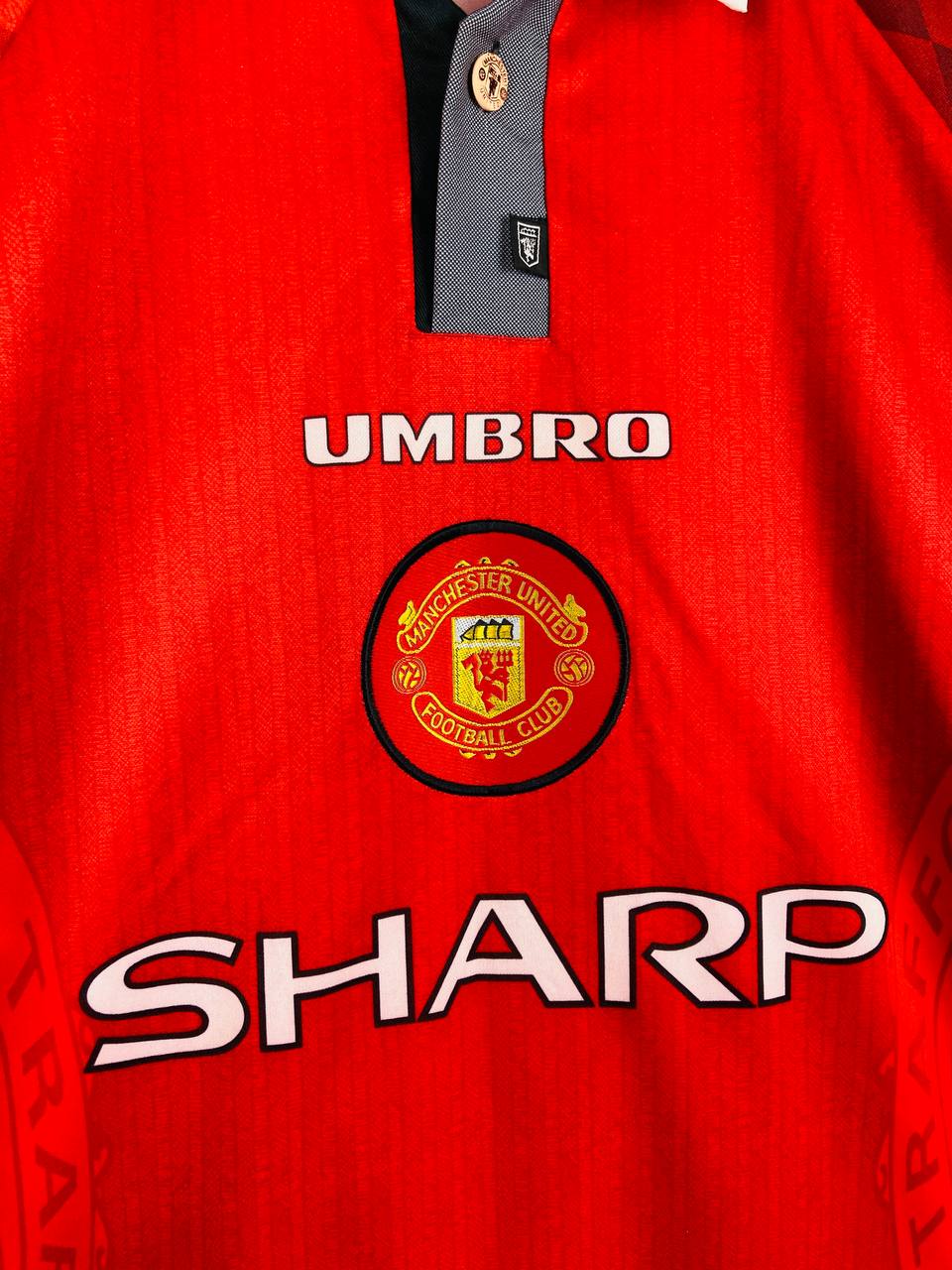 MANCHESTER UNITED 1996/1998 HOME SHIRT #7 CANTONA [XL]