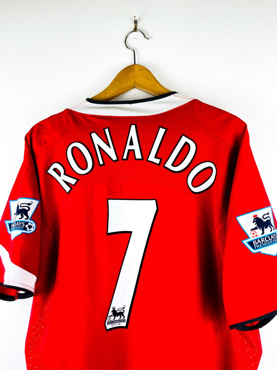 MANCHESTER UNITED 2004/2006 HOME SHIRT #7 RONALDO [XL]