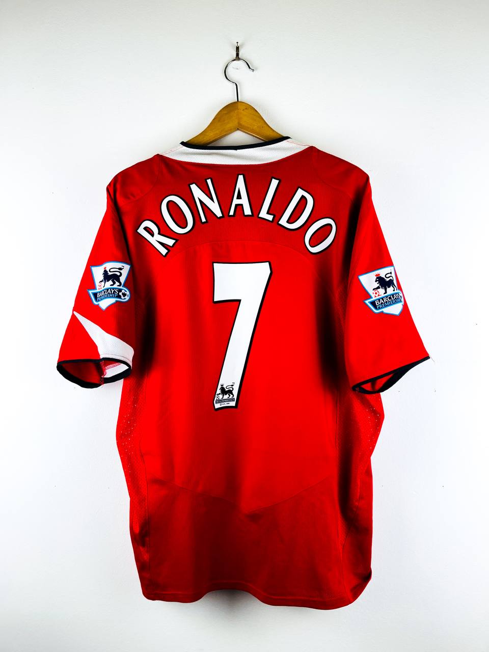 MANCHESTER UNITED 2004/2006 HOME SHIRT #7 RONALDO [XL]