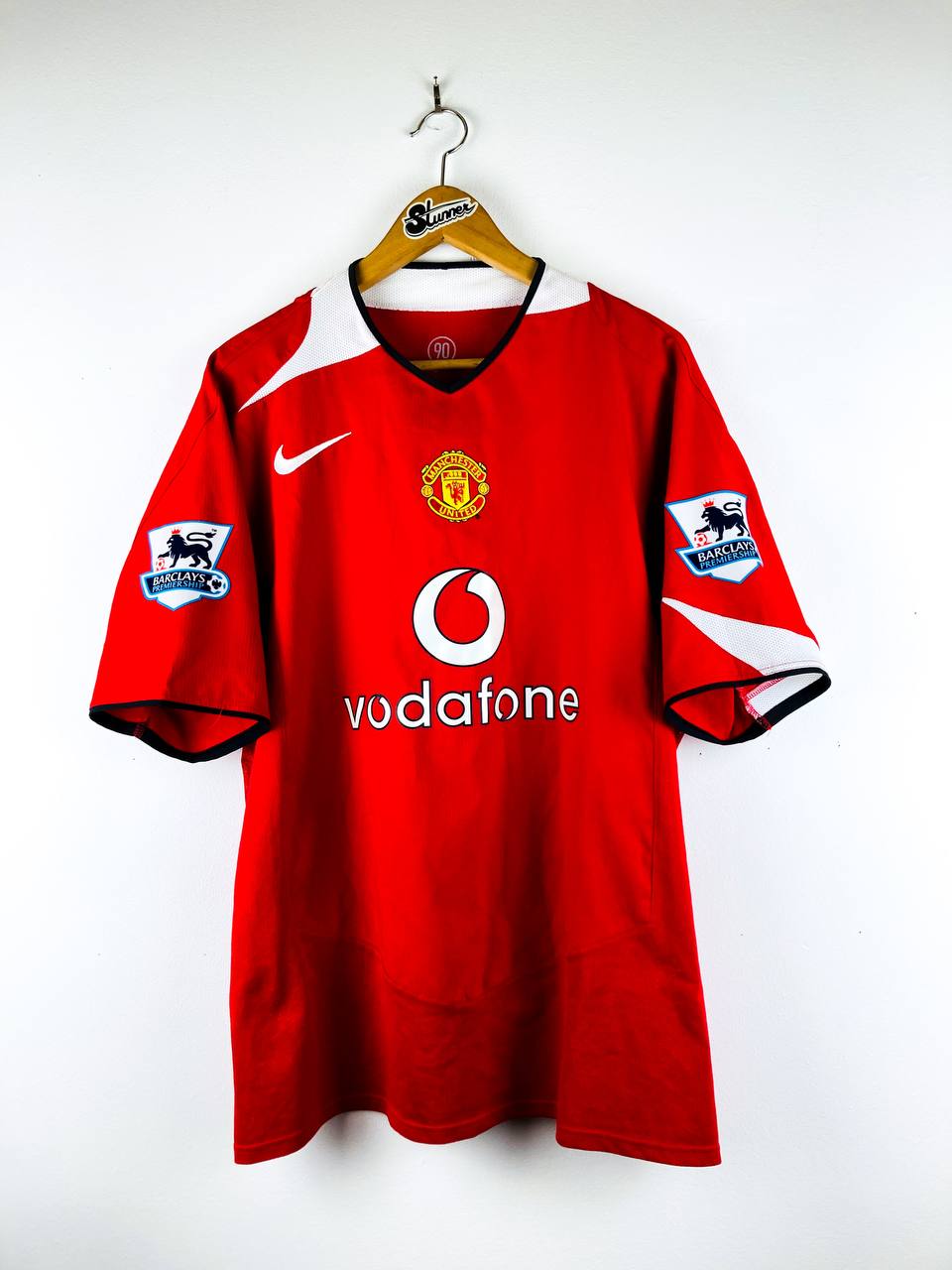 MANCHESTER UNITED 2004/2006 HOME SHIRT #7 RONALDO [XL]