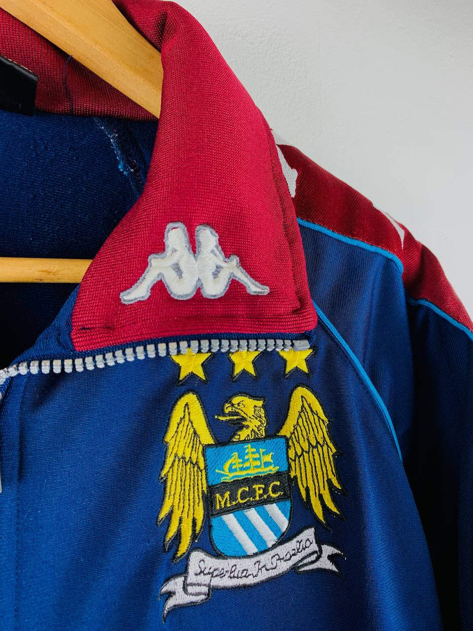 MANCHESTER CITY 1997/1999 TRAINING ZIP JACKET