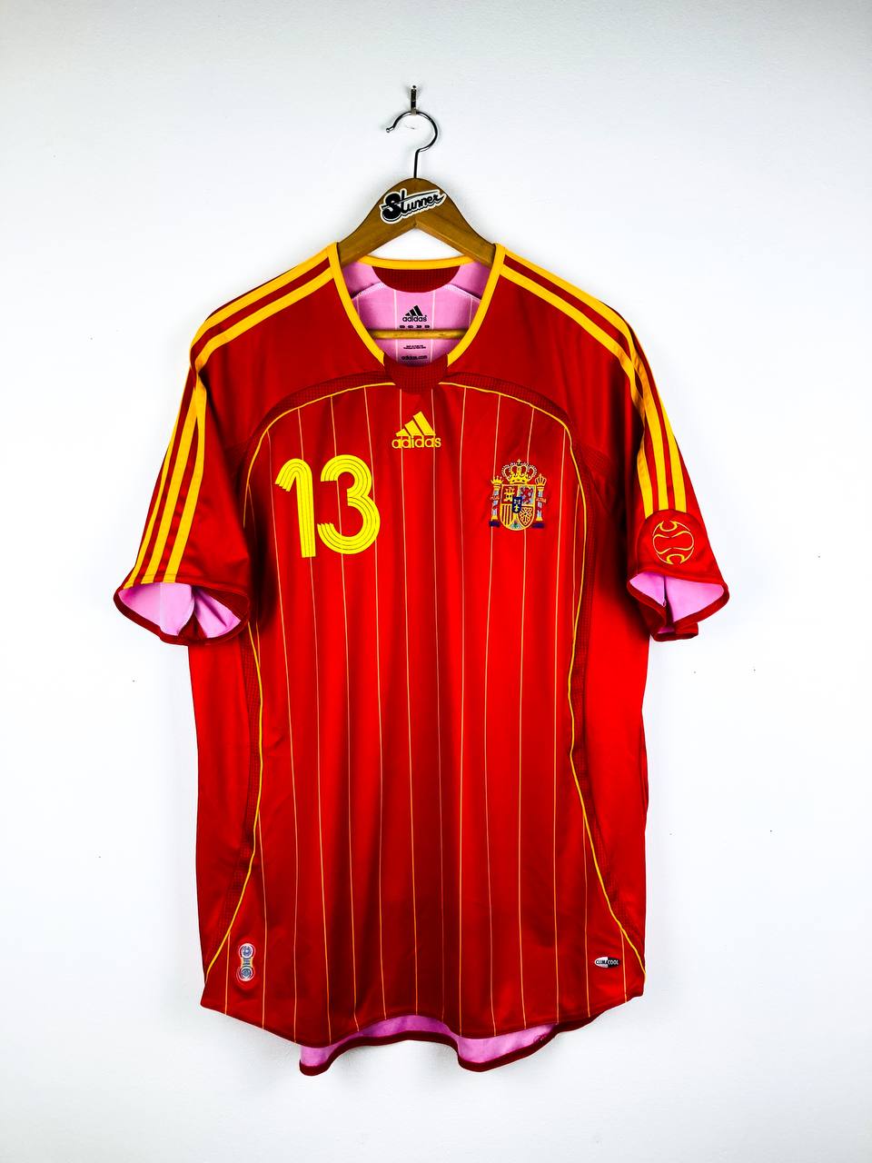 SPAIN 2006/2008 HOME SHIRT #13 INIESTA