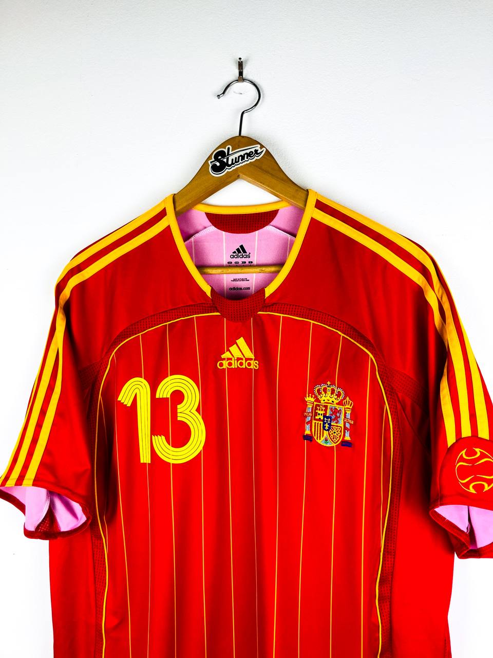 SPAIN 2006/2008 HOME SHIRT #13 INIESTA