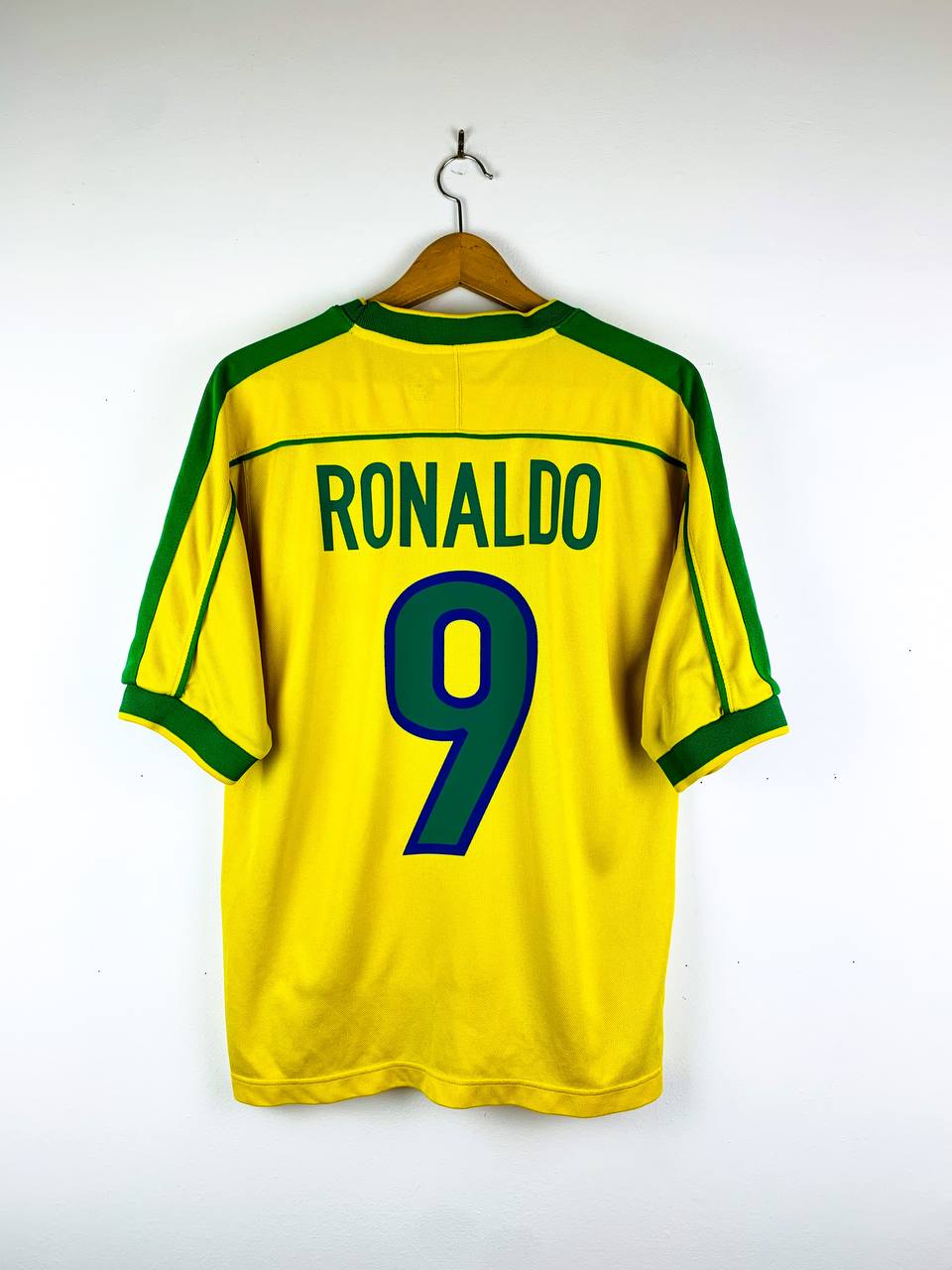 BRAZIL 1998/2000 HOME SHIRT #9 RONALDO [M]