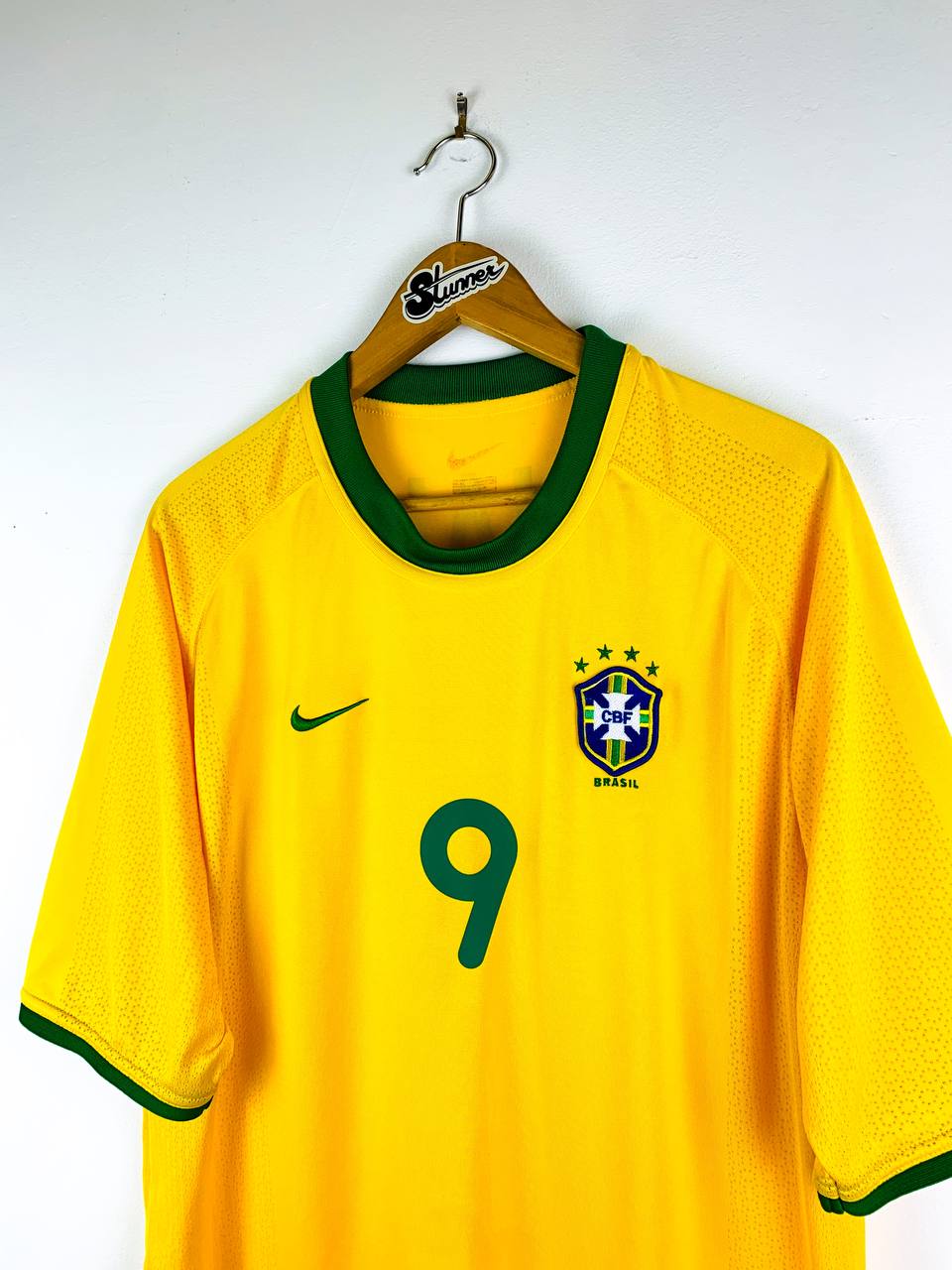 BRAZIL 2000/2002 HOME SHIRT #9 RONALDO