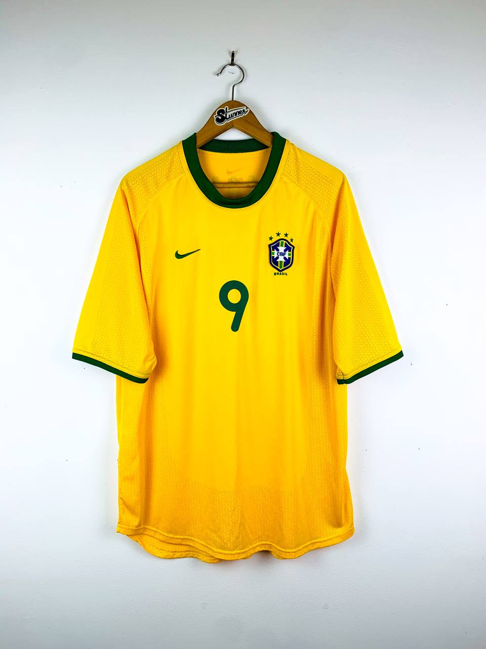 BRAZIL 2000/2002 HOME SHIRT #9 RONALDO