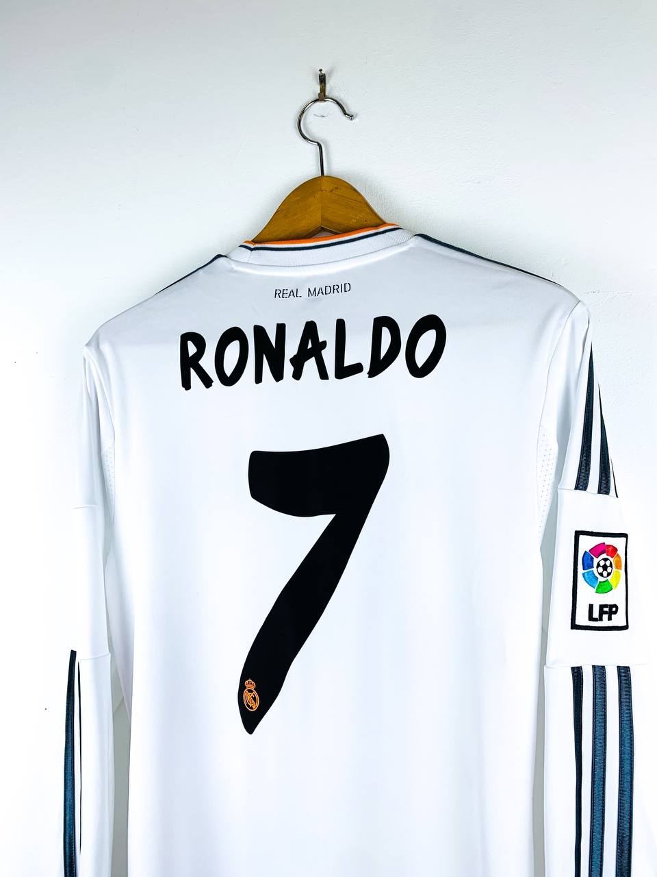 REAL MADRID 2013/2014 HOME SHIRT #7 RONALDO [L/S]