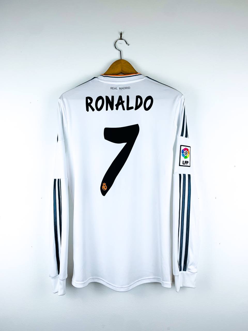 REAL MADRID 2013/2014 HOME SHIRT #7 RONALDO [L/S]