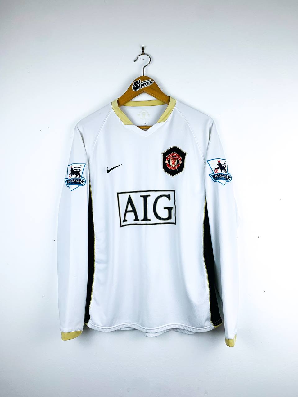 MANCHESTER UNITED 2006/2008 AWAY SHIRT #7 RONALDO [L/S]