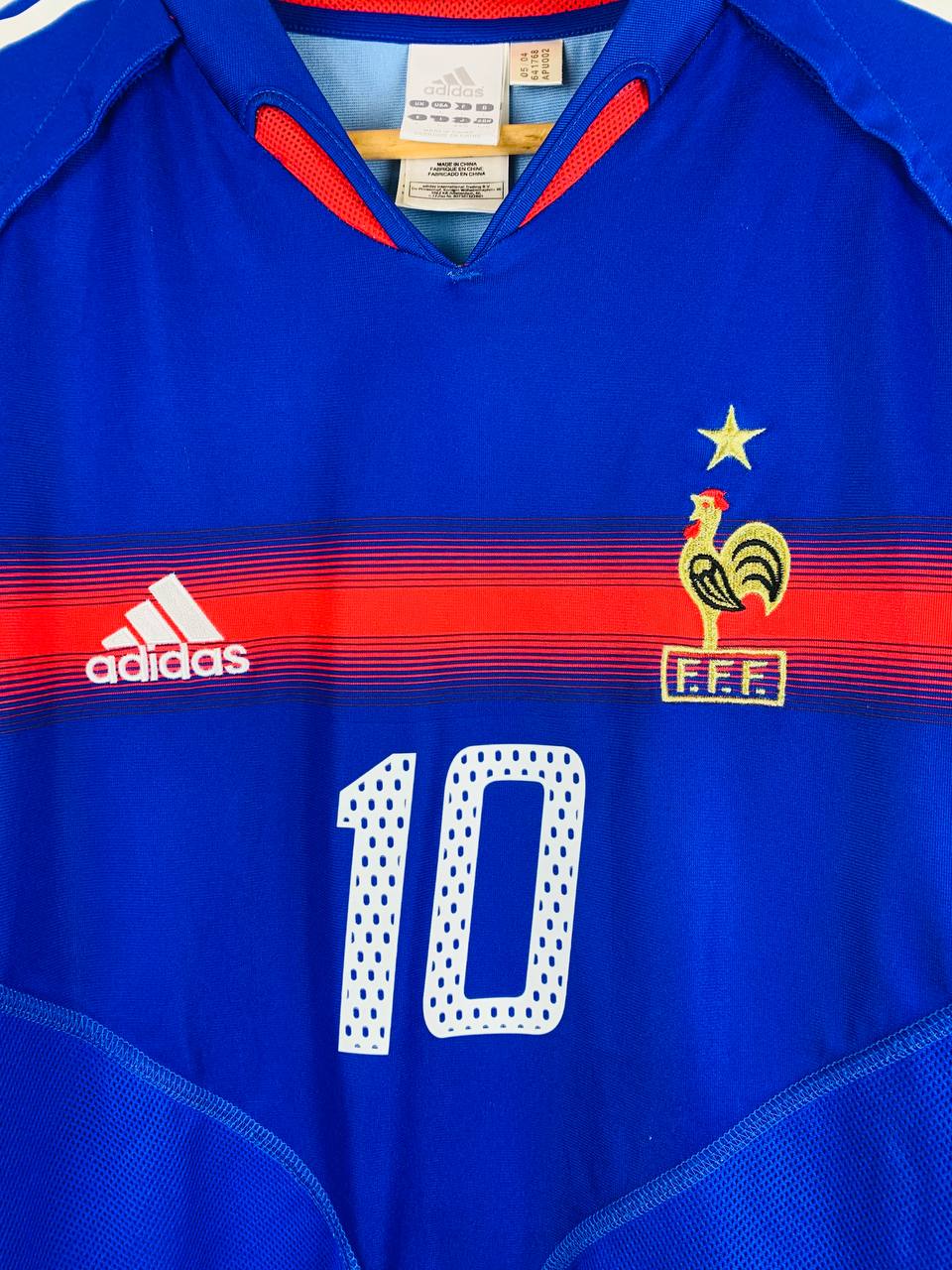 FRANCE 2004/2006 HOME SHIRT #10 ZIDANE