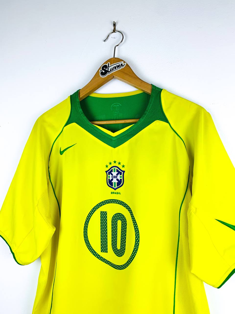 BRAZIL 2004/2006 HOME SHIRT #10 RONALDINHO [M]