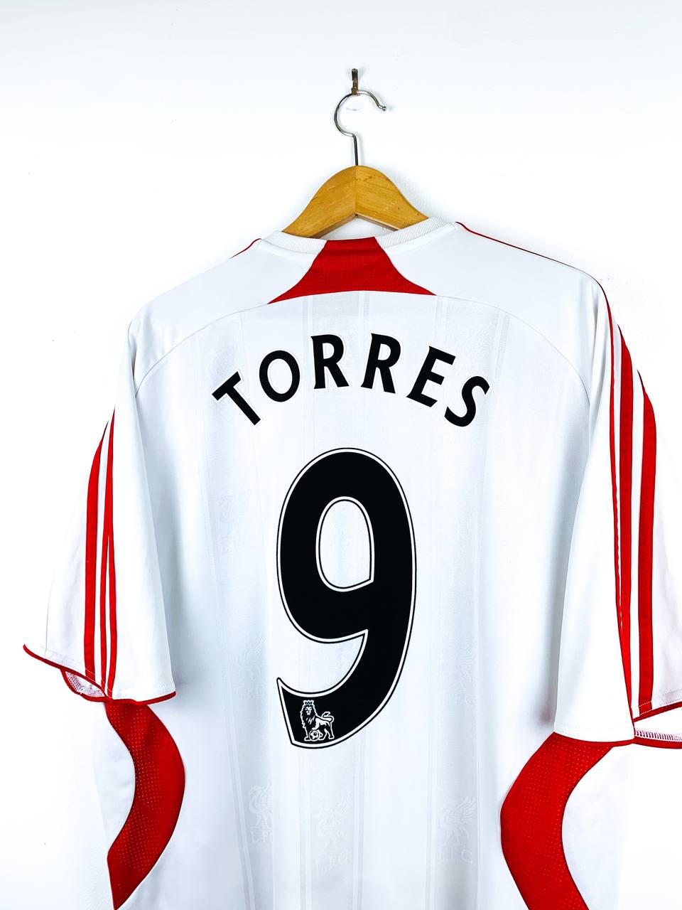 LIVERPOOL 2007/2008 AWAY SHIRT #9 TORRES