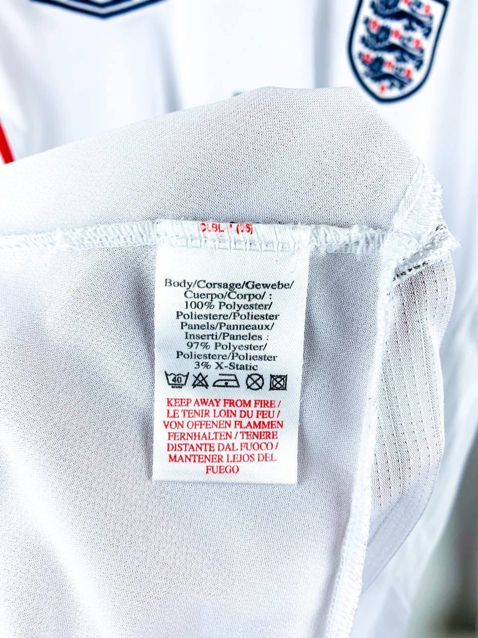 ENGLAND 2005/2007 HOME SHIRT #7 BECKHAM [L/S]
