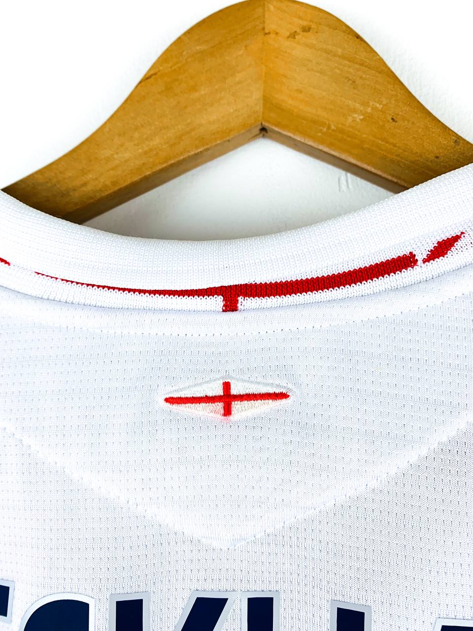 ENGLAND 2005/2007 HOME SHIRT #7 BECKHAM [L/S]