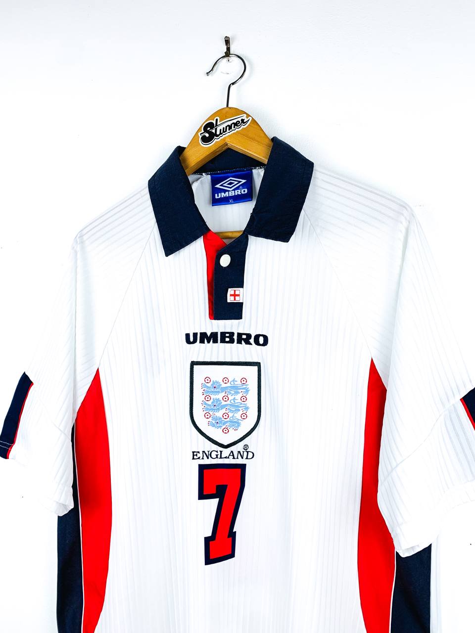ENGLAND 1997/1999 HOME SHIRT #7 BECKHAM