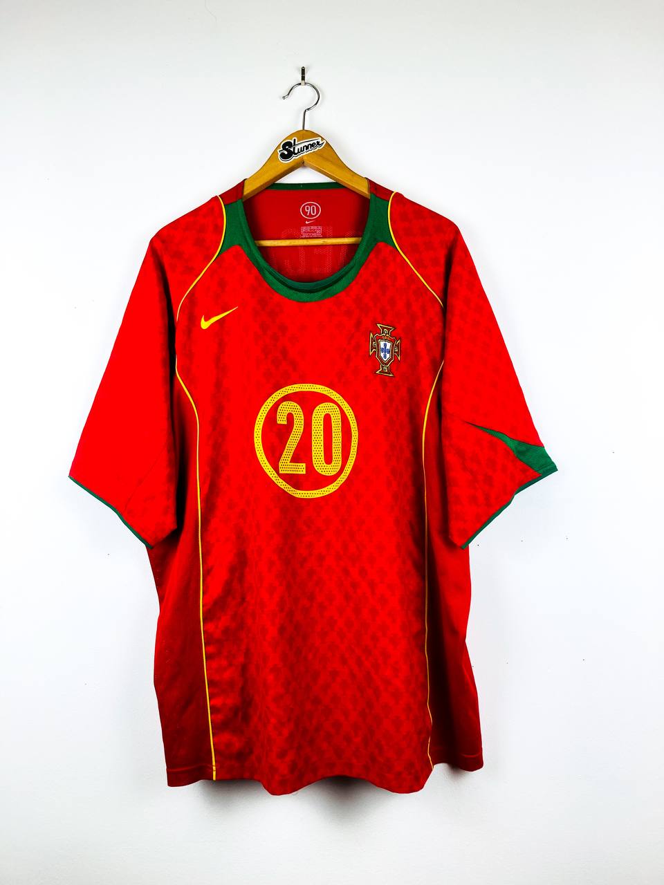 PORTUGAL 2004/2006 HOME SHIRT #20 DECO