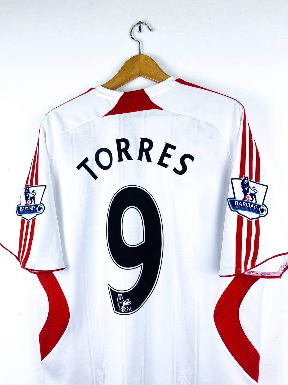 LIVERPOOL 2007/2008 AWAY SHIRT #9 TORRES [L]