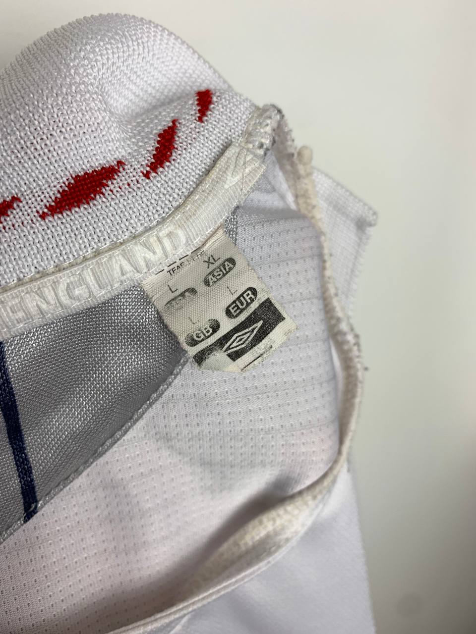 ENGLAND 2005/2007 HOME SHIRT #7 BECKHAM [L/S]