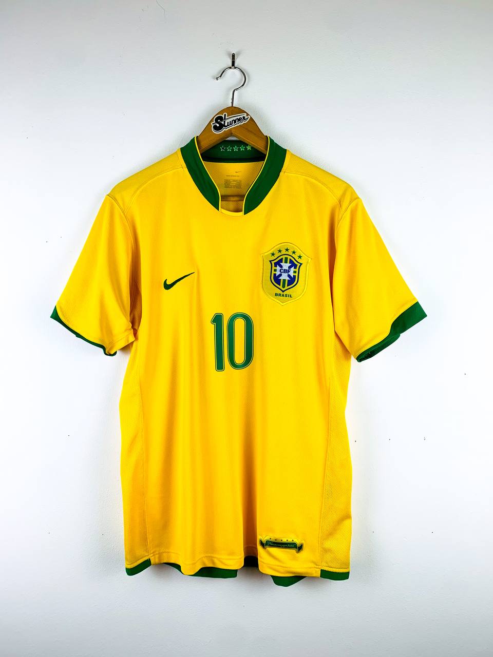BRAZIL 2006/2008 HOME SHIRT #10 RONALDINHO