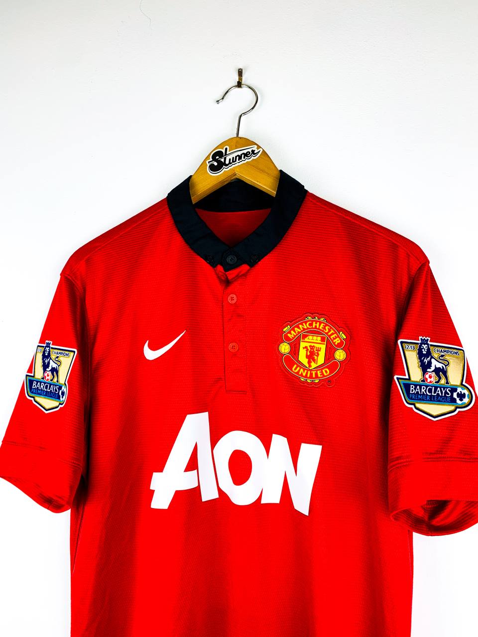 MANCHESTER UNITED 2013/2014 HOME SHIRT #15 VIDIC