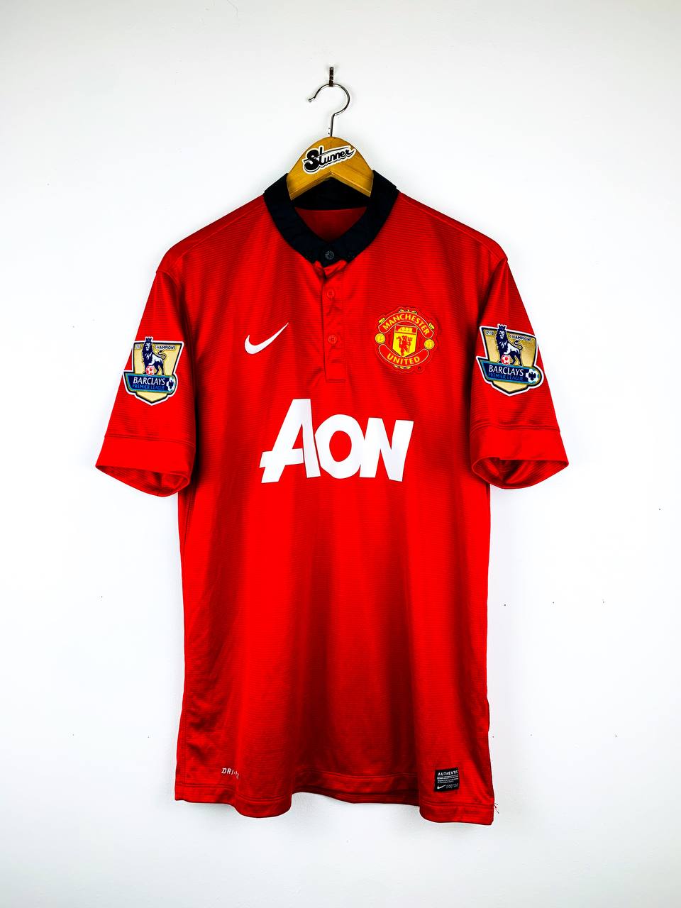 MANCHESTER UNITED 2013/2014 HOME SHIRT #15 VIDIC