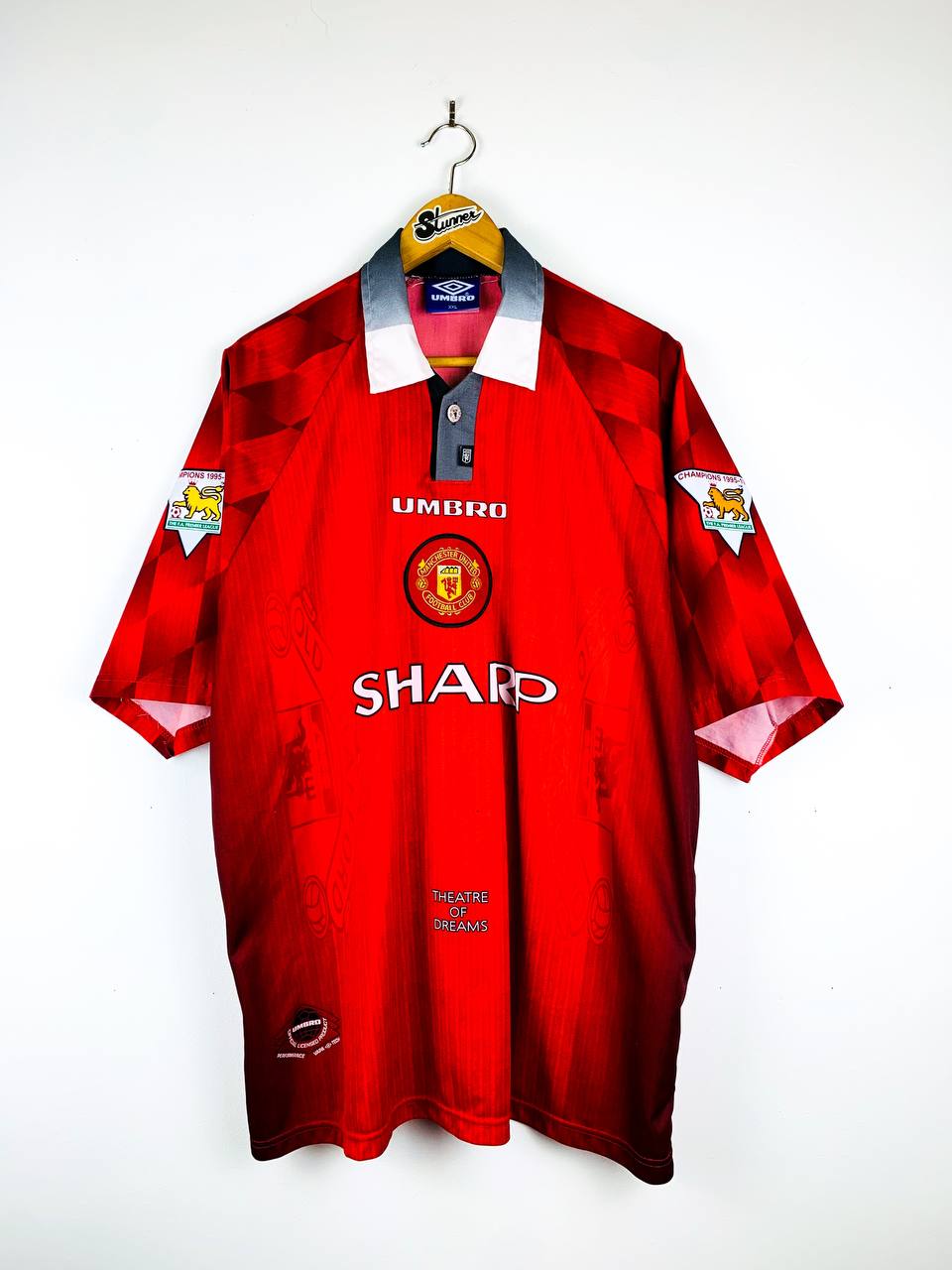 MANCHESTER UNITED 1996/1998 HOME SHIRT #7 CANTONA [XXL]