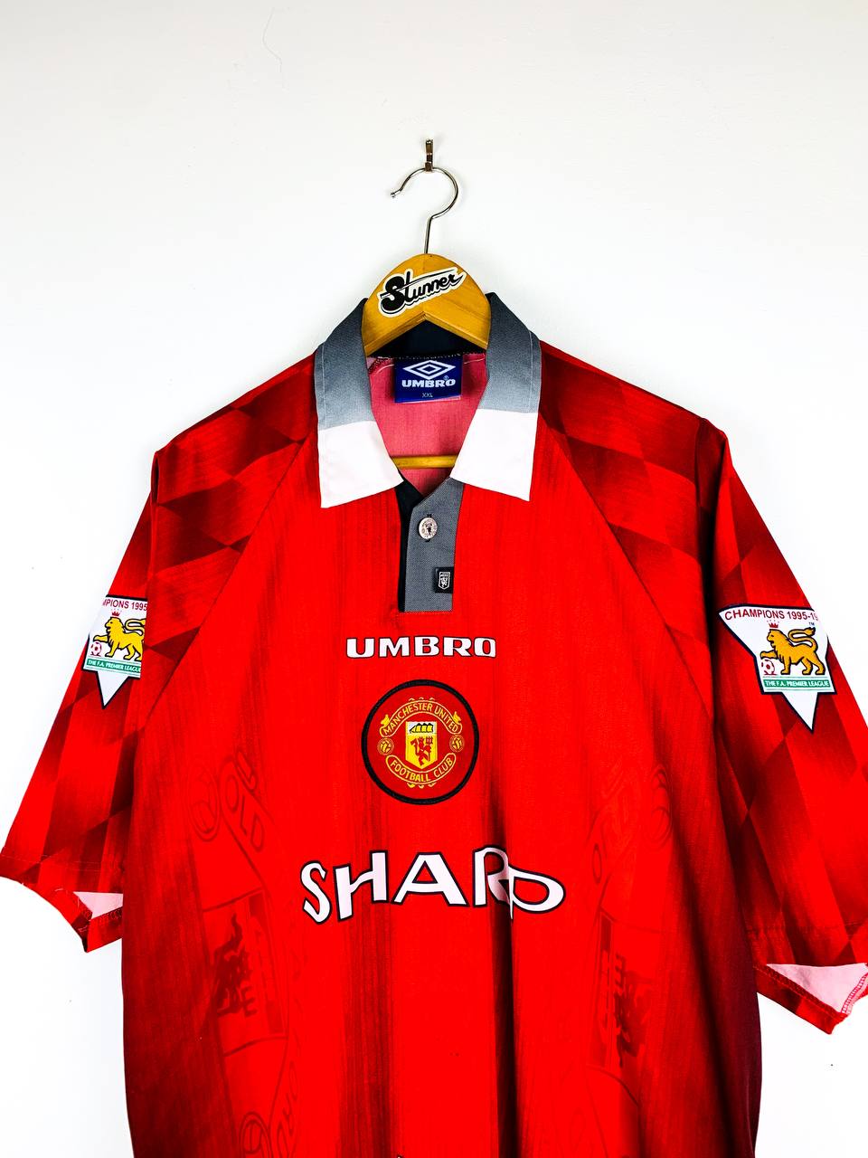MANCHESTER UNITED 1996/1998 HOME SHIRT #7 CANTONA [XXL]
