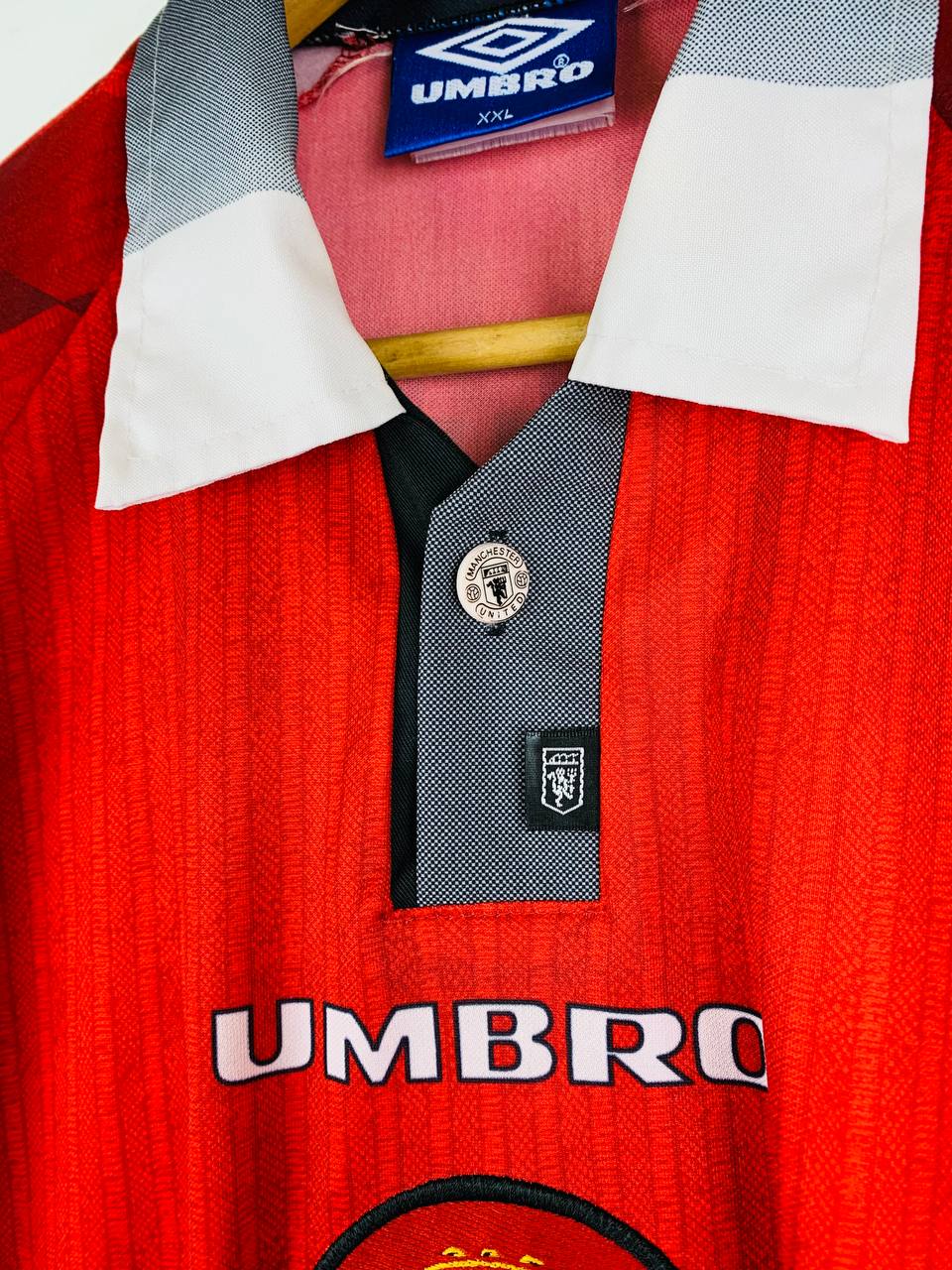 MANCHESTER UNITED 1996/1998 HOME SHIRT #7 CANTONA [XXL]