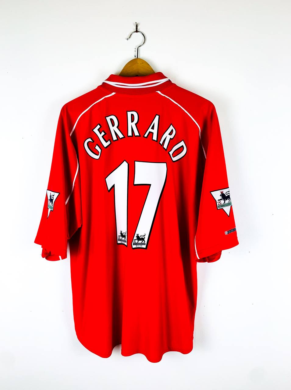LIVERPOOL 2000/2002 HOME SHIRT #17 GERRARD