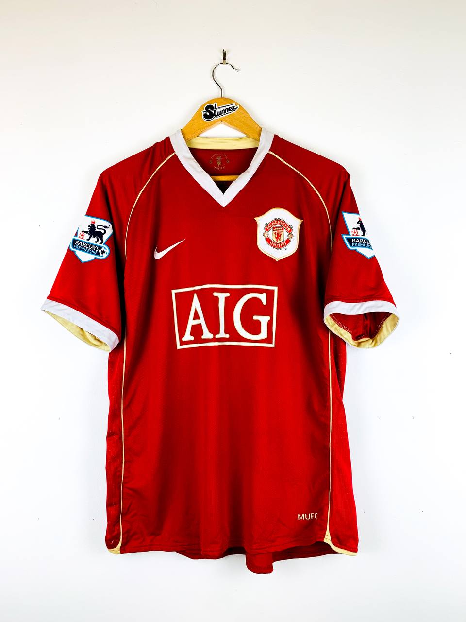 MANCHESTER UNITED 2006/2007 HOME SHIRT #8 ROONEY