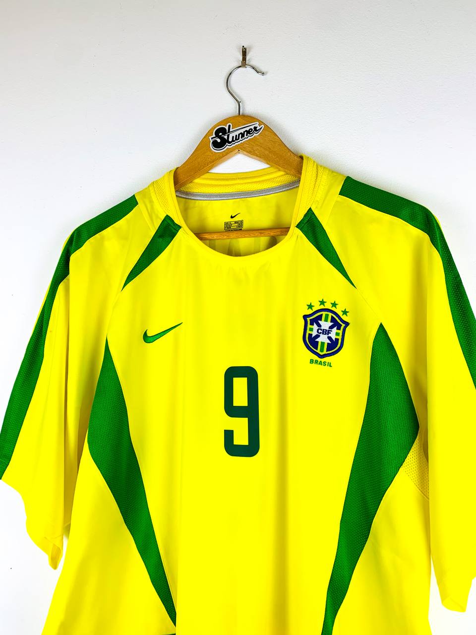 BRAZIL 2002/2004 HOME SHIRT #9 RONALDO