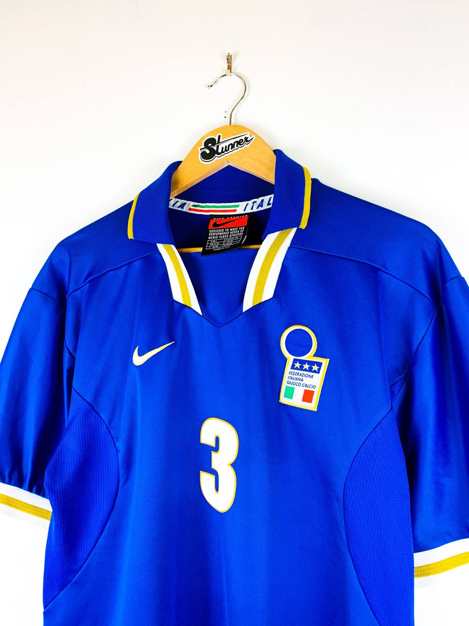 ITALY 1996/1997 HOME SHIRT #3 MALDINI