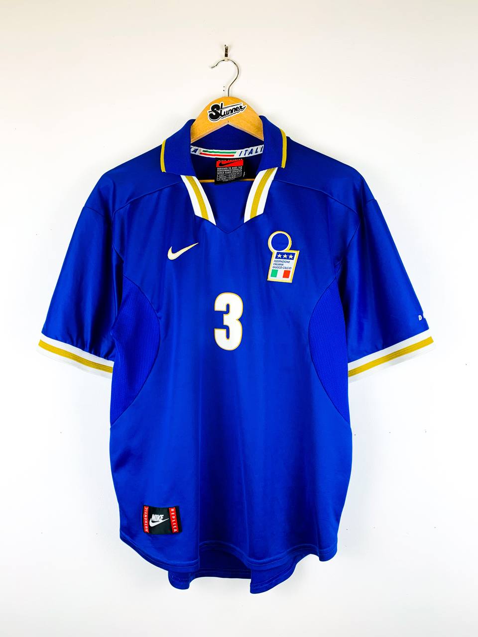 ITALY 1996/1997 HOME SHIRT #3 MALDINI