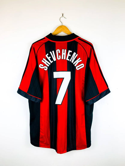 AC MILAN 1998/2000 HOME SHIRT #7 SHEVCHENKO
