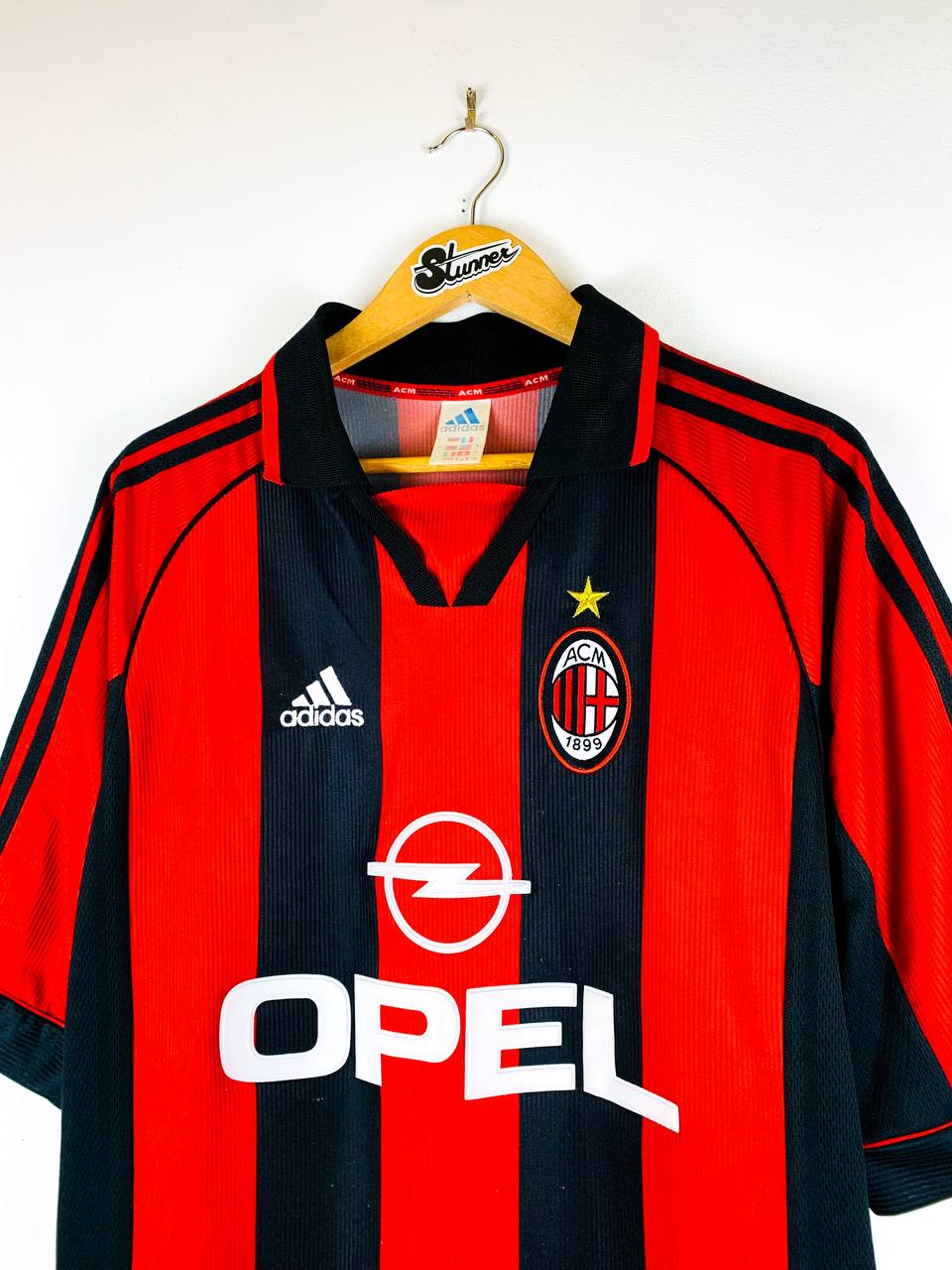 AC MILAN 1998/2000 HOME SHIRT #3 MALDINI